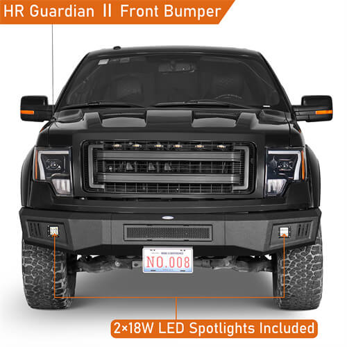 Full Width Front Bumper For 2009-2014 Ford F-150 - Ultralisk4x4-u8212s-5