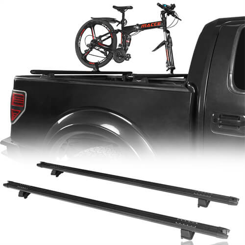 Heavy Duty Aluminum Truck Bed Rack Low Profile Adjustable Crossbars Rack For All Common Trucks - Ultralisk4x4-qt10020-1