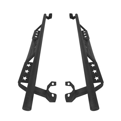 4 Doors Drop Steps Side Steps Drop Nerf Bars(07-18 Jeep Wrangler JK) - ultralisk4x4