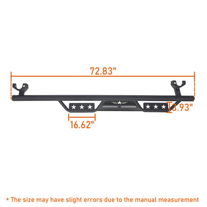 4 Doors Drop Steps Side Steps Drop Nerf Bars(07-18 Jeep Wrangler JK) - ultralisk4x4