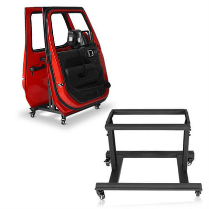 Movable Door Storage Cart Holder For 2 Doors (1997-2024 Jeep Wrangler TJ JK JL JT Ford Bronco) - Ultralisk 4x4