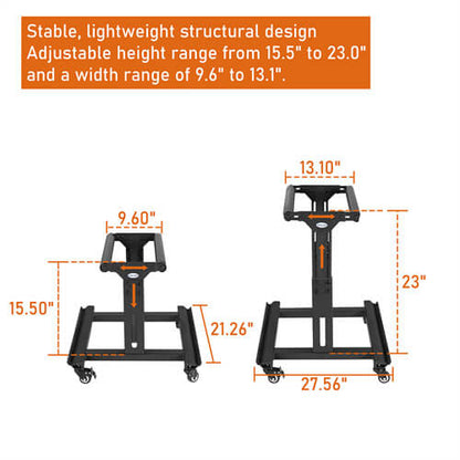 Movable Door Storage Cart Holder For 2 Doors (1997-2024 Jeep Wrangler TJ JK JL JT Ford Bronco) - Ultralisk 4x4