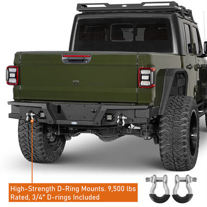 Jeep JT Rear Bumper Back Bumper for 2020-2024 Jeep Gladiator JT - Ultralisk 4x4  ul7003s 5