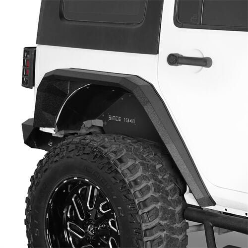 2007-2018 Jeep JK Fender Flares Flat Rear Fender Armor 4x4 Jeep Parts - Ultralisk4x4 ul2081s 3