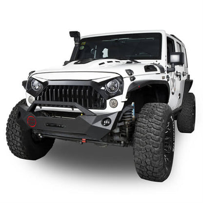 Rock Crawler Front Bumper & Different Trail Rear Bumper Combo Kit for 2007-2018 Jeep Wrangler JK JKU ultralisk4x4 ULB.2055+ULB.2030 3