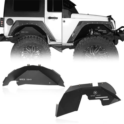 Jeep JK Front & Rear Inner Fender Liners for 2007-2018 Jeep Wrangler JK - ultralisk 4x4 ul206620672068 3