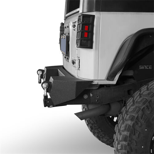 Jeep JK Rear Bumper w/Hitch Receiver & LED Lights for 2007-2018