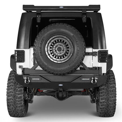 Jeep JK Rear Bumper w/Tire Carrier & Hitch Receiver for 2007-2018 Jeep Wrangler JK - Ultralisk 4x4 ul2029s 3