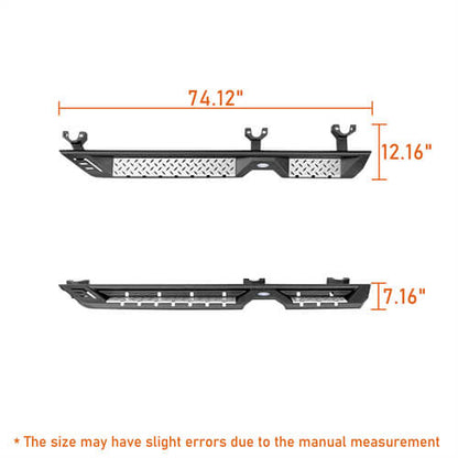 2007-2018 Jeep Wrangler JK Side Rails Side Step Bars For 4-Door - Ultralisk4x4 ul2082 s 21