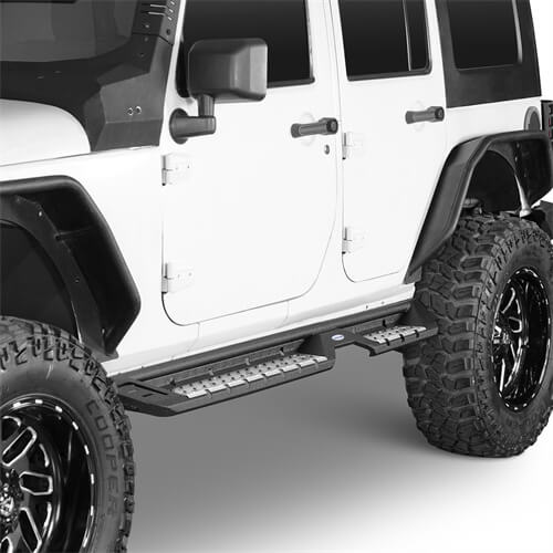 2007-2018 Jeep Wrangler JK Side Rails Side Step Bars For 4-Door - Ultralisk4x4 ul2082 s 7