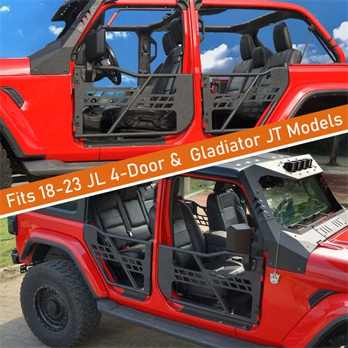 Jeep Tube Doors 4-Door Rock Crawler half doors for 2018-2023 Jeep Wrangler JL & Jeep Gladiator JT - Ultralisk 4x4 ul300910016 11