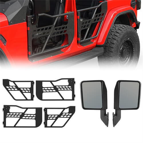 Jeep Tube Doors 4-Door Rock Crawler half doors for 2018-2023 Jeep Wrangler JL & Jeep Gladiator JT - Ultralisk 4x4 ul300910016 21