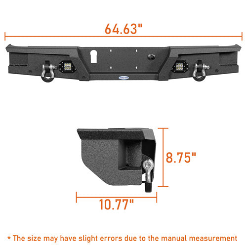 Jeep JT Front Bumper & Rear Bumper for 2020-2024 Jeep Gladiator JT ul70033013s 20