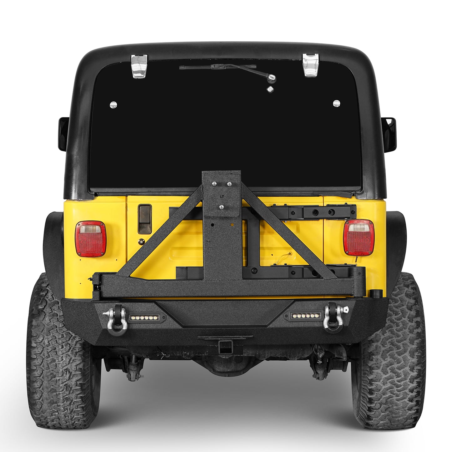 Jeep TJ Front and Rear Bumper Combo Stinger Stubby Front Bumper and Explorer Rear Bumper for Jeep Wrangler TJ YJ 1997-2006 BXG152130 ultralisk4x4 ULB.1013+ULB.1010 5