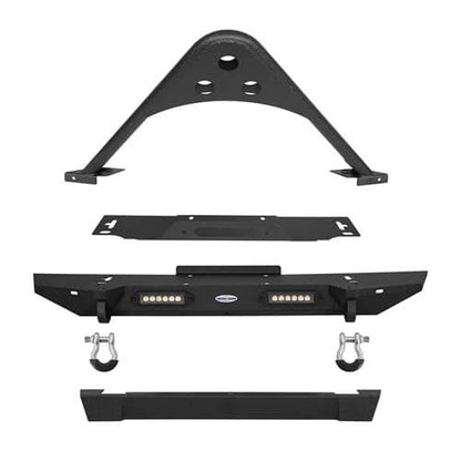 Jeep TJ Stinger Front Bumper and Rear Bumper Combo for 1987-2006 Jeep Wrangler TJ YJ ultralisk4x4 ULB.1013+ULB.1009 11