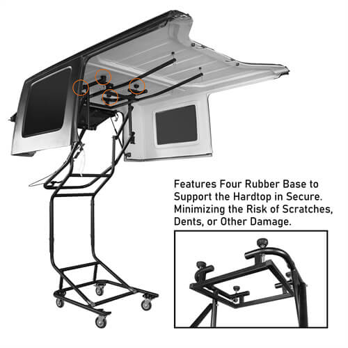 Jeep Wrangler TJ JK JL Ford Bronco Hardtop Removal Tool Movable Holder Lift Cart MMR10060 10