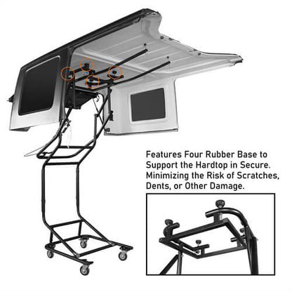 Jeep Wrangler TJ JK JL Ford Bronco Hardtop Removal Tool Movable Holder Lift Cart MMR10060 10