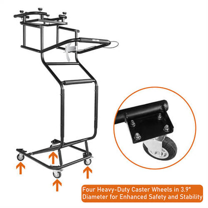 Jeep Wrangler TJ JK JL Ford Bronco Hardtop Removal Tool Movable Holder Lift Cart MMR10060 9