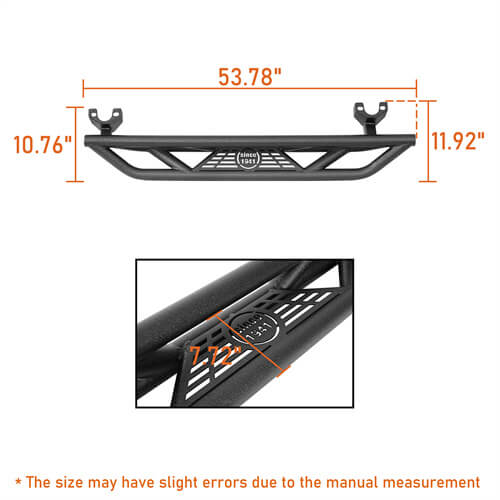 Jeep Wrangler JK 2-Door Side Steps Side Armor Off Road Parts - Ultralisk4x4 ul2087 14