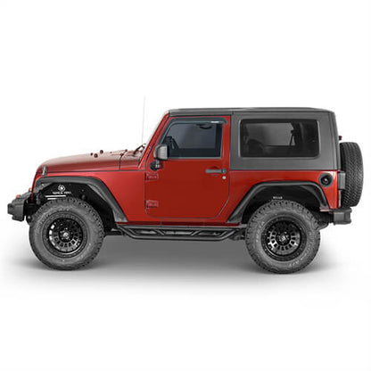 Jeep Wrangler JK 2-Door Side Steps Side Armor Off Road Parts - Ultralisk4x4 ul2087 2