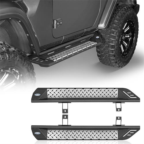 2018-2023 Jeep Wrangler JL Nerf Bar Side Step Bars For 2-Door - Ultralisk4x4 ul3051 1