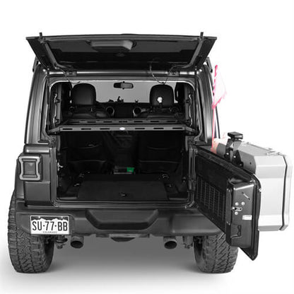 Lightweight Steel Basket Cargo Rack For 2018-2024 Jeep Wrangler JL 2-Door Hard Top- Ultralisk4x4-u3061s-2