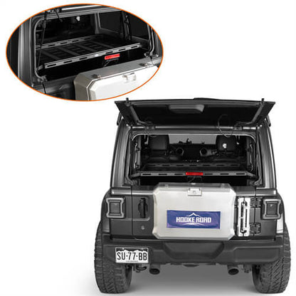 Lightweight Steel Basket Cargo Rack For 2018-2024 Jeep Wrangler JL 2-Door Hard Top- Ultralisk4x4-u3061s-3