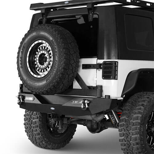 Opar Lotus Tubular Front Bumper & Different Trail Rear Bumper Combo Kit for 2007-2018 Jeep Wrangler JK JKU ultralisk4x4 ULB.2032+ULB.2030 7