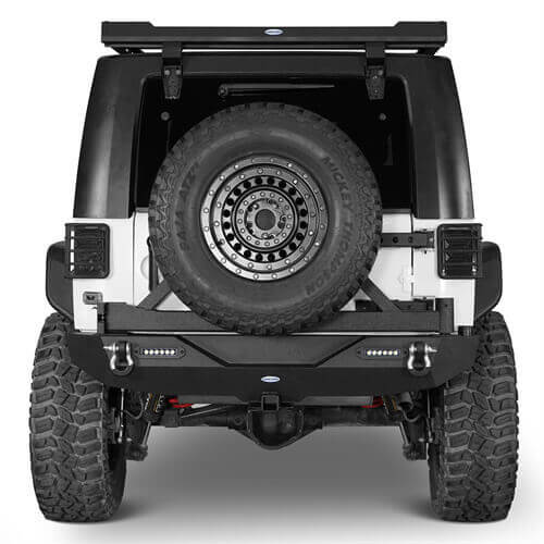 Opar Lotus Tubular Front Bumper & Different Trail Rear Bumper Combo Kit for 2007-2018 Jeep Wrangler JK JKU ultralisk4x4 ULB.2032+ULB.2030 8