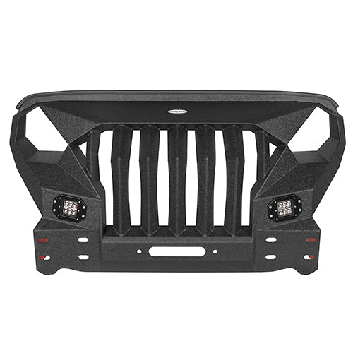 Front Bumper w/Grille Guard & Rear Bumper for 2007-2018 Jeep Wrangler JK ultralisk4x4 ULB.2038+2030 17