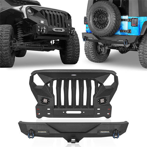 Mad Max Front Bumper & Rear Bumper(07-18 Jeep Wrangler JK) - ultralisk4x4