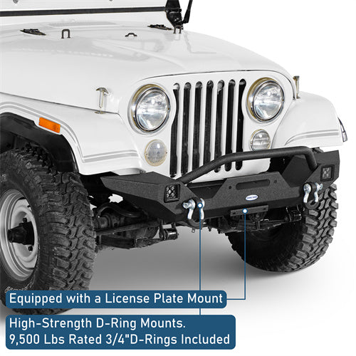 Mid Width Front Bumper For 1976-1983 Jeep CJ-5 CJ-7 CJ-8 Scrambler - u1081-5