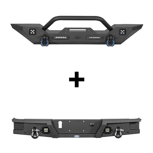 Mid Width Front Bumper & Rear Bumper(20-24 Jeep Gladiator JT) - ultralisk4x4