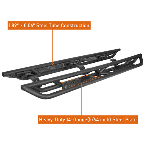 Jeep JT Mid Width Front Bumper & Rear Bumper & Running Boards for 2020-2023 Jeep Gladiator JT Ultralisk 4x4 ULB.3018+7003+7000 24