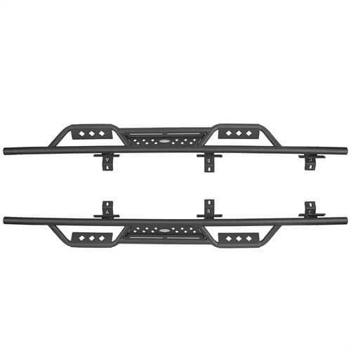 Jeep JT Mid Width Front Bumper & Rear Bumper & Side Steps for 2020-2023 Jeep Gladiator JT ultralisk4x4 ULB.3018+7003+7001 19