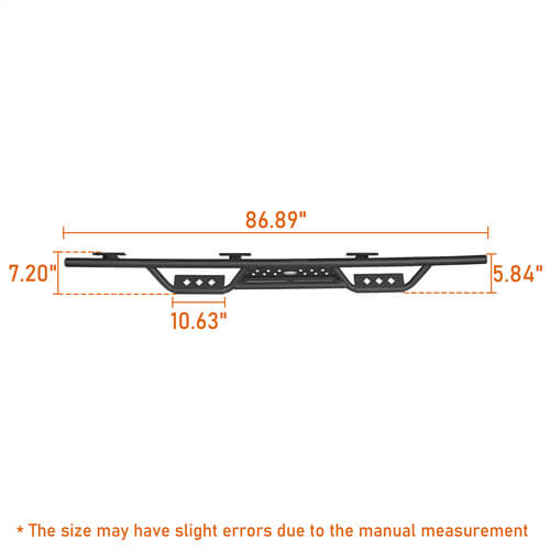 Jeep JT Mid Width Front Bumper & Rear Bumper & Side Steps for 2020-2023 Jeep Gladiator JT ultralisk4x4 ULB.3018+7003+7001 23