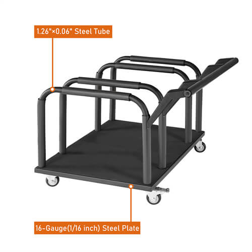 Jeep & Ford Bronco Movable Door Storage Cart Holder For 4 Doors - Ultralisk 4x4 ul2084 15