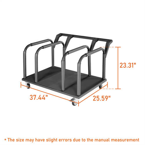 Jeep & Ford Bronco Movable Door Storage Cart Holder For 4 Doors - Ultralisk 4x4 ul2084 21