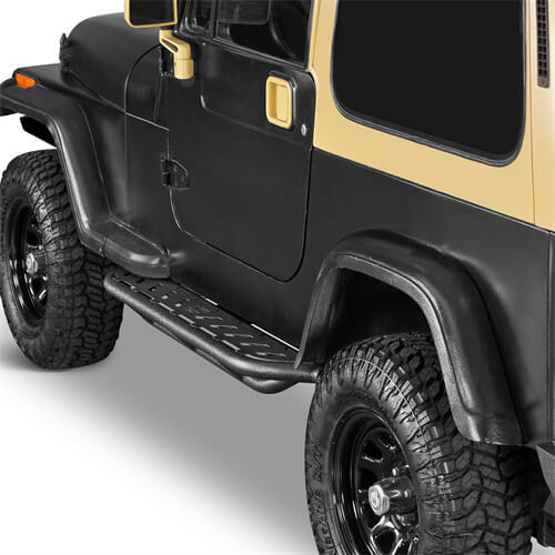 Nerf Side Step Bars For 1987-1995 Jeep Wrangler YJ - Ultralisk4x4 -u1065s-2