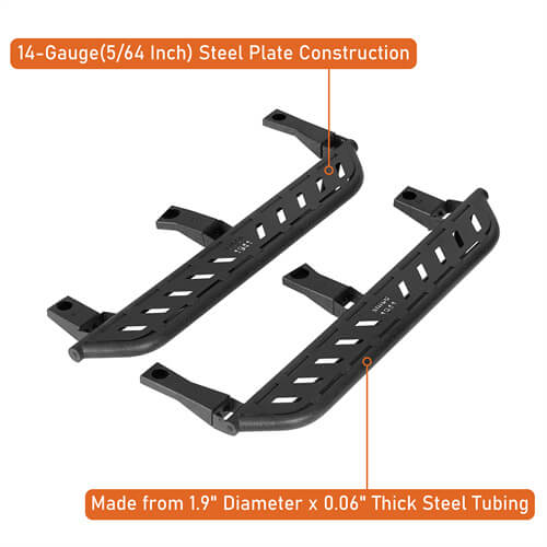 Nerf Side Step Bars For 1987-1995 Jeep Wrangler YJ - Ultralisk4x4 -u1065s-7