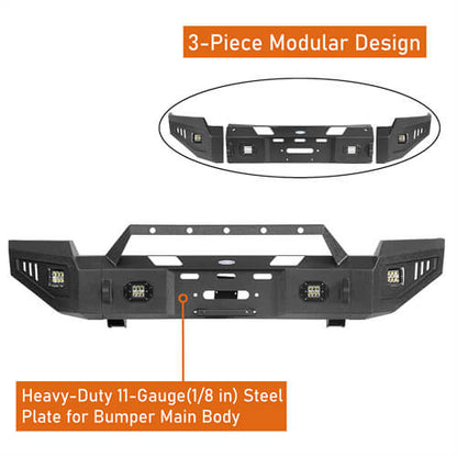 Front Bumper Off-Road For 2003-2005 Ram 2500 - Ultralisk4x4 ul6465- 9