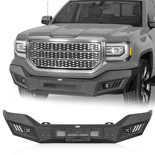 Off-Road Front Bumper For 2016-2018 GMC Sierra 1500 - Ultralisk4x4-u9461-1