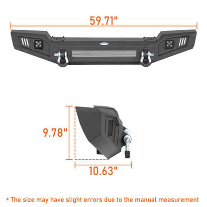 Off Road Front Bumper w/ LED spotlights included For 1997-1906 Jeep Wrangler TJ - Ultralisk4x4