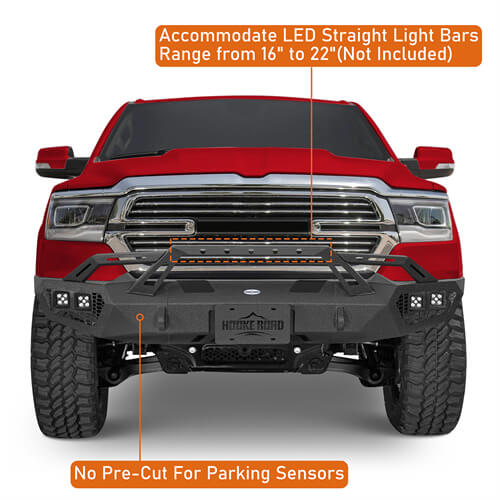 Off-Road Front Bumper For 2019-2024 Ram 1500 - Ultralisk4x4-u6036-5