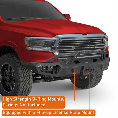 Off-Road Front Bumper For 2019-2024 Ram 1500 - Ultralisk4x4-u6036-7