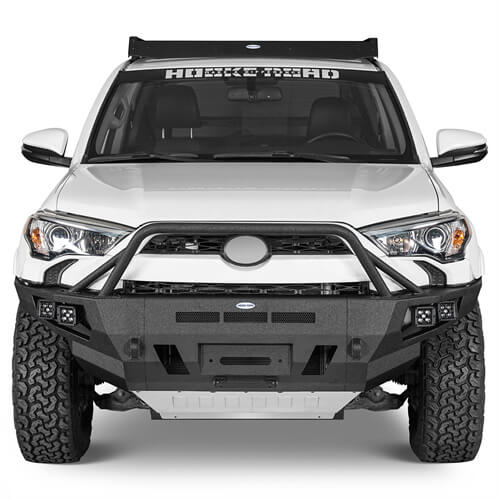 Off Road Full Width Front Bumper w/ LED Spot Lights For 2014-2024 Toyota 4Runner - Ultralisk4x4