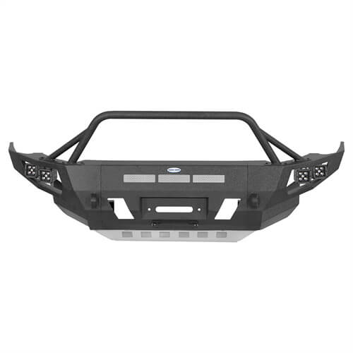 Off Road Full Width Front Bumper w/ LED Spot Lights For 2014-2024 Toyota 4Runner - Ultralisk4x4