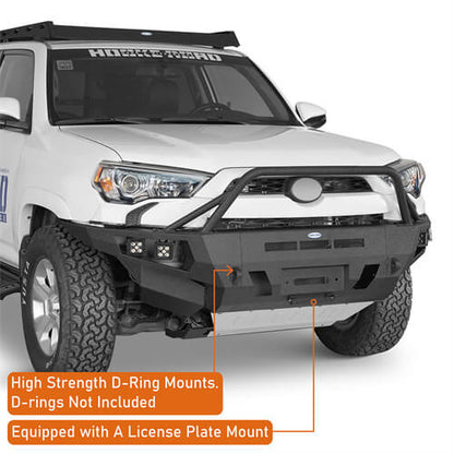 Off Road Full Width Front Bumper w/ LED Spot Lights For 2014-2024 Toyota 4Runner - Ultralisk4x4