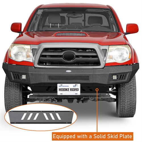 Off-Road Front Bumper w/ LED spotlights included For 2005-2011 Toyota Tacoma - Ultralisk4x4-u4024-6