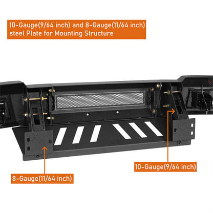 Off-Road Front Bumper w/ LED spotlights included For 2005-2011 Toyota Tacoma - Ultralisk4x4-u4024-8